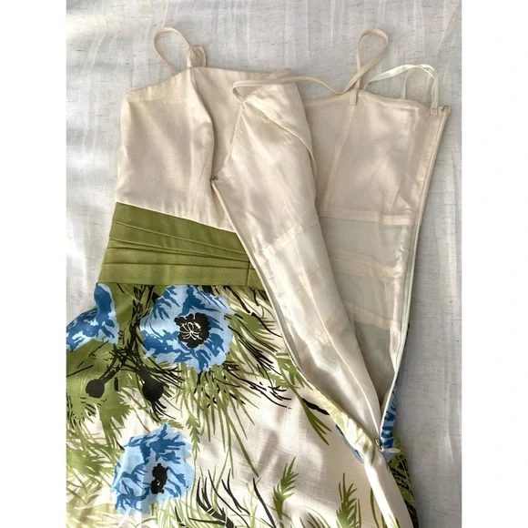 Ann Taylor Silk Floral Midi Dress NWOT Size 2 Petite - Picture 9 of 16